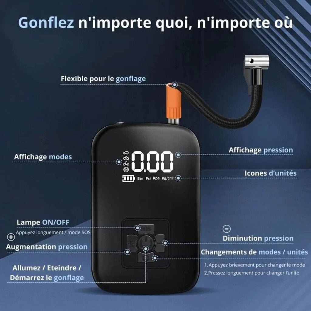Pompe à Air Portable - Kit Complet - Raukner.com